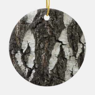 Adorno De Cerámica Bark Birch Wood