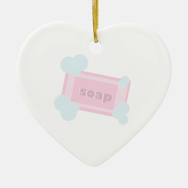 Adorno De Cerámica Barra del jabón (Frente)