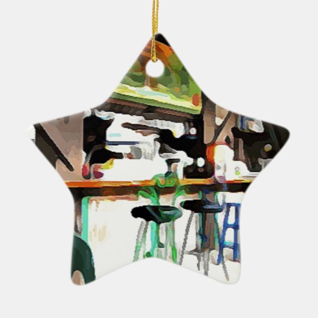 Adorno De Cerámica Barra en Key West (Frente)