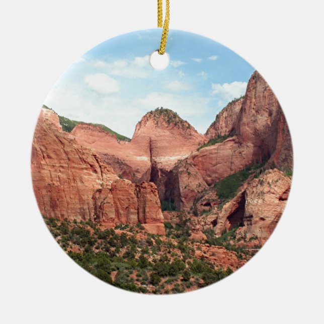 Adorno De Cerámica Barrancos de Kolob, parque nacional de Zion, Utah, (Frente)