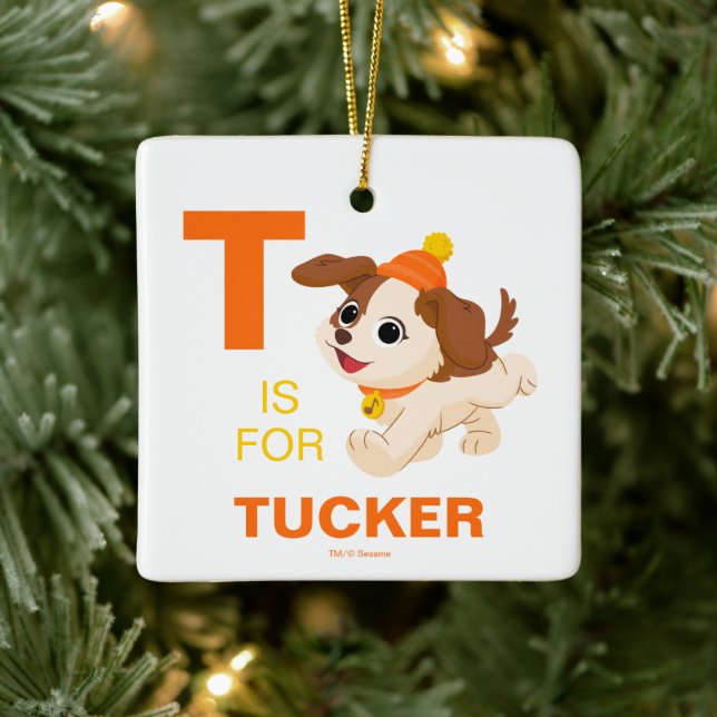 Adorno De Cerámica Barrio Sésamo | Tango Navidad (Árbol)