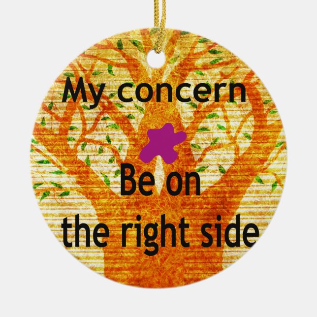 Adorno De Cerámica Basado en la rectitud de Baobab, la perspectiva de (Frente)