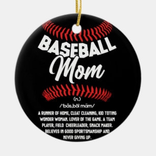 Adorno De Cerámica Baseball Mom Definition Sport Sofball