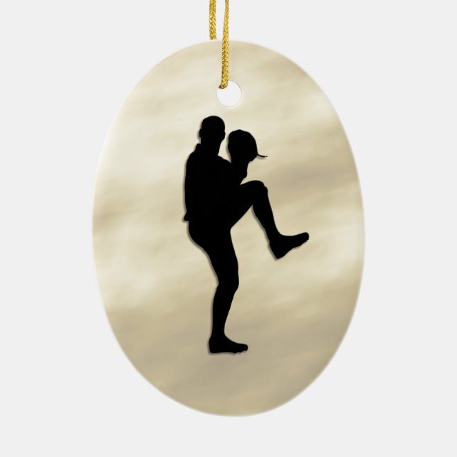 Adorno De Cerámica Baseball Player Pitcher windup (Atrás)