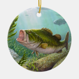 Adorno De Cerámica Bass Fish