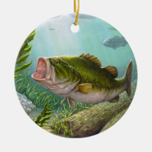 Adorno De Cerámica Bass Fish