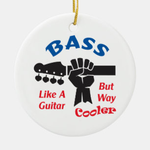 Adorno De Cerámica Bass Guitar