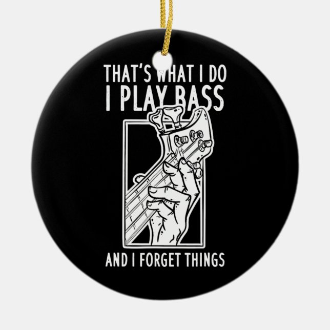 Adorno De Cerámica Bass Player Bass Guitar (Frente)