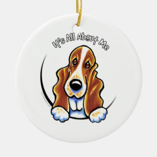 Adorno De Cerámica Basset Hound IAAM