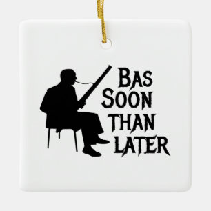 Adorno De Cerámica Bassoon Y Después Bassoon Pun