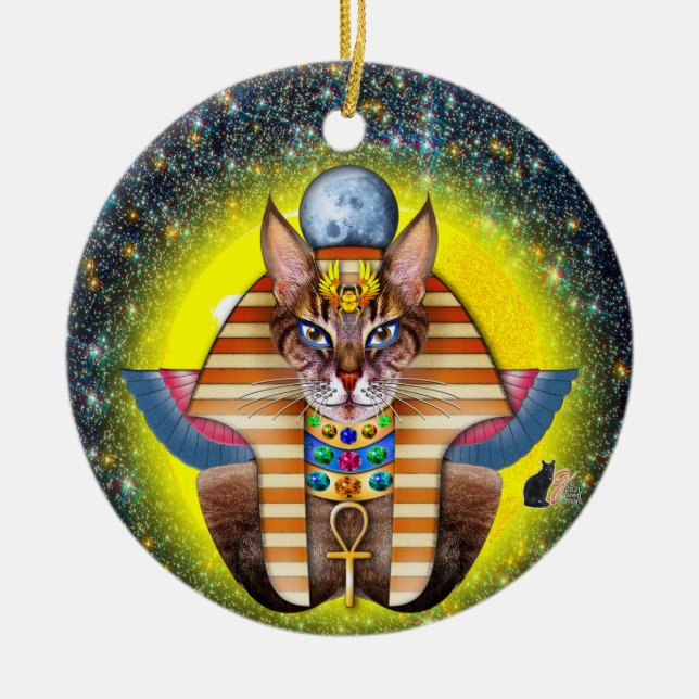 Adorno De Cerámica Bastet (Frente)