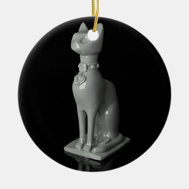 Adorno De Cerámica Bastet. The ancient Egyptian cat Goddess (Frente)