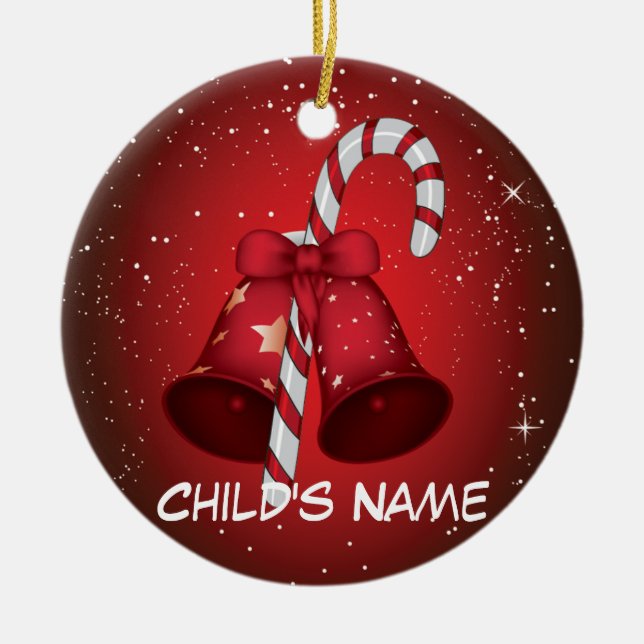 Adorno De Cerámica Bastón de caramelo Belces (Frente)