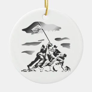 Adorno De Cerámica Batalla de Iwo Jima