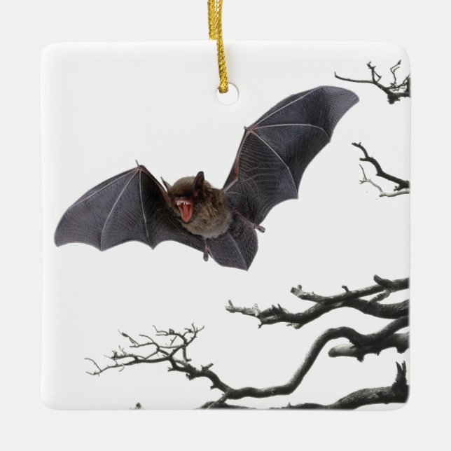 Adorno De Cerámica Batalla de vampiros, gótica, dracula, murciélago, (Anverso)