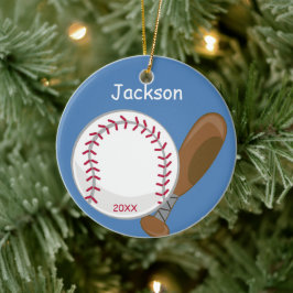 Adorno De Cerámica Bate y béisbol personalizados para niños