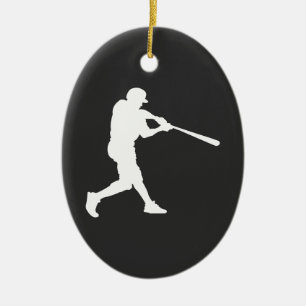 Adorno De Cerámica Bateador de béisbol personalizado