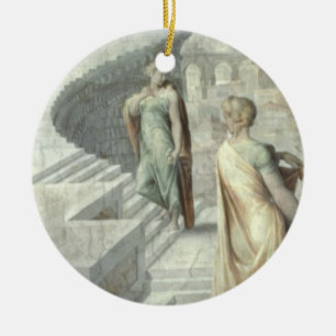 Adorno De Cerámica Bathsheba que visita a David, c.1553