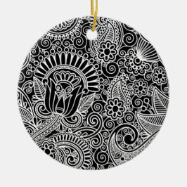 Adorno De Cerámica Batik Motif