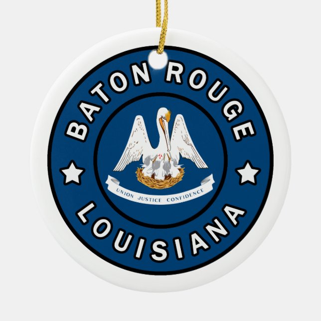 Adorno De Cerámica Baton Rouge Louisiana (Frente)