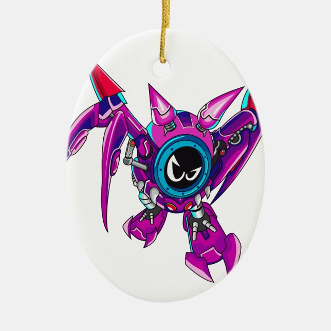 Adorno De Cerámica Battler Transformable Zauhawk (Frente)