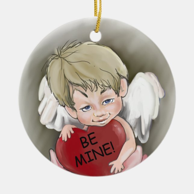 Adorno De Cerámica Be Mine El día de San Valentín Ornament (Frente)