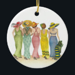 Adorno De Cerámica Beach Babes<br><div class="desc">Para todas mis pinturas acuáticas originales en la tienda, uso la "paleta limitada". Rojo, Amarillo, Azul. Esto produce todos los matices y tonos que ves en mis pinturas. Las acuarelas transparentes, rojas, amarillas y azules en tonos cálidos y fríos pueden mezclarse para obtener cualquier color del espectro. Encuentro que hay...</div>