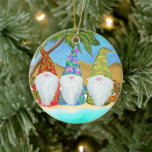 ADORNO DE CERÁMICA BEACH GNOMES<br><div class="desc">CUTE BEACH GNOME ART</div>