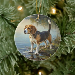 Adorno De Cerámica Beagle