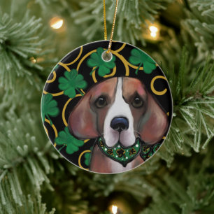 Adorno De Cerámica Beagle