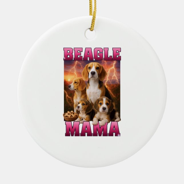 Adorno De Cerámica Beagle  (Frente)