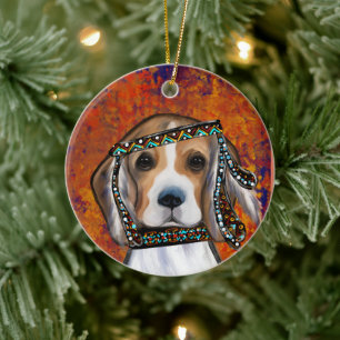 Adorno De Cerámica Beagle   
