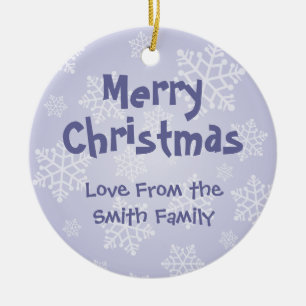 Adorno De Cerámica Beagle del navidad (añada su propio mensaje)