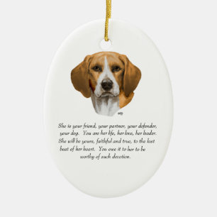 Adorno De Cerámica Beagle Keepsake