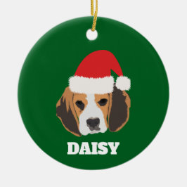 Adorno De Cerámica Beagle Navidades personalizados