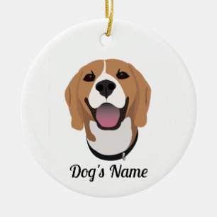 Adorno De Cerámica Beagle Ornament
