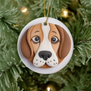 Adorno De Cerámica Beagle, una deliciosa galleta inspirada