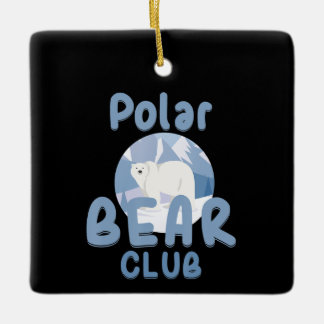 Adorno De Cerámica Bear Lover | Club de Oso Polar Cutáneo