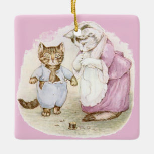Adorno De Cerámica Beatrix Potter Tom Kitten Jemima Puddle Duck