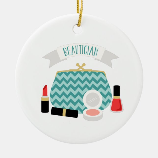 Adorno De Cerámica Beautician (Frente)