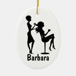 Adorno De Cerámica Beautician personalizado