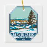 Adorno De Cerámica Beaver Creek Ski Area Winter Colorado<br><div class="desc">Diseño de arte Beaver Creek Winter que muestra el paisaje invernal.</div>
