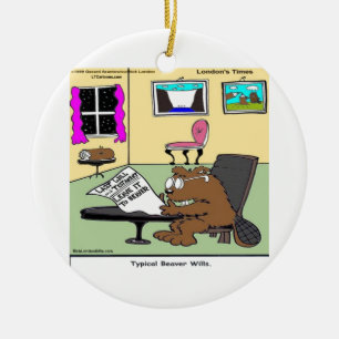 Adorno De Cerámica Beaver Living Wills Rick London Funny