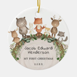 Adorno De Cerámica Bebé 1.ᵉʳ Primeros animales de bosque de bosques d