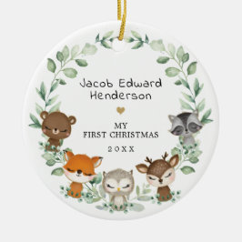 Adorno De Cerámica Bebé 1.ᵉʳ Primeros animales de la vegetación de lo