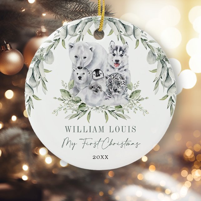 Adorno De Cerámica Bebé 1 Navidades Invierno Animales Árticos de Mara (Subido por el creador)