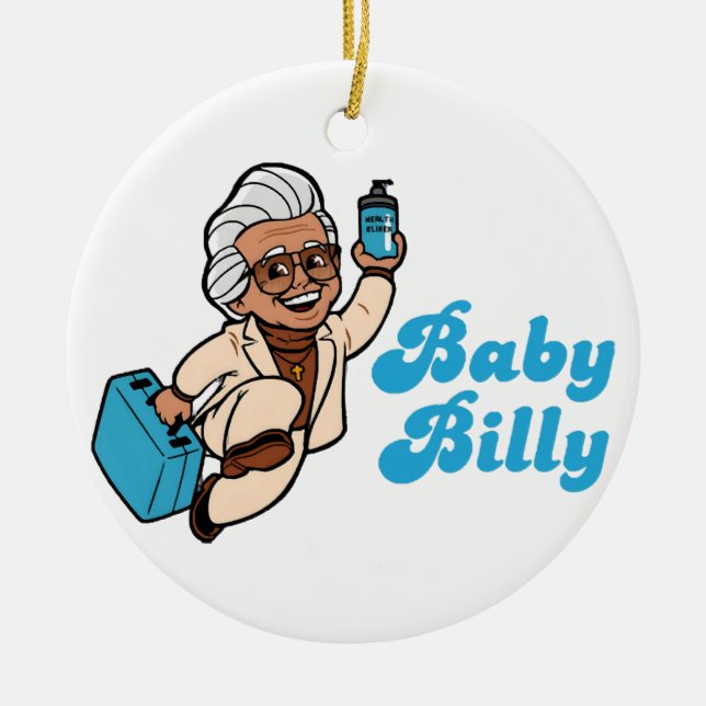 Adorno De Cerámica Bebé Billy  (Frente)