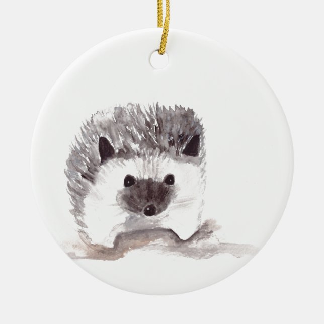 Adorno De Cerámica bebé hedgehog (Frente)