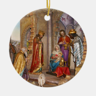 Adorno De Cerámica Bebé Jesús de Nazaret llevado en Belén