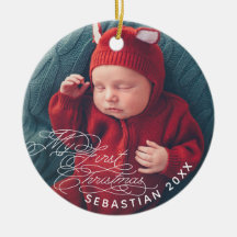 Bebé mi primer Personalizado de Navidad foto de te